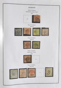 1851/2022 Collection en 2 classeurs à partir du classique avec de meilleurs timbres, tb/b/à voir