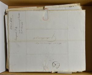 1800/1850 Vorläufer England, 91 Briefe aus verschiedenen Städten, mehrere verschiedene Stempel, schöner entire, einwandfrei/schön/zu kontrollieren