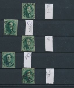N° 9 (5x), merendeel volrandig (1x nipt), zm (OBP € 700)