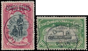 N° 40/49 Mols set with typographic overprint 