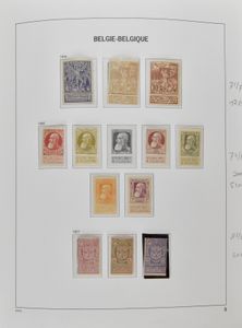 1849/1949 Verzameling in Davo album in gemengde kwaliteit, w.o. betere waarden en volledige reeksen, o.a. 5 franken gest., Helm 