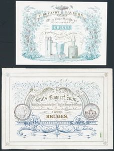 Bruges, y compris marchand de beurre, distillateur de liqueur, etc., différentes tailles (jusqu'à 15cm) (3 pièces)