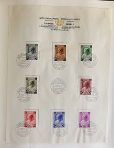 1918/1991 Verzameling in 2 Victoria albums waarbij reeksen, variëteiten, nominaal, m/ntz