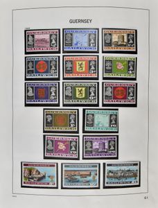 1969/1997 sur quelques timbres collection complète dans l'album Davo, y compris blocs, timbres de pénalité, tb