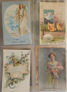 Paaskaarten, (Duitse), alle periodes (+/-350 stuks)
