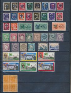 Accumulation of better stamps (1918/70) including Laibach, Switzerland, Netherlands 1967 Amphilex sheets **, Congo, Ireland, vf/f.