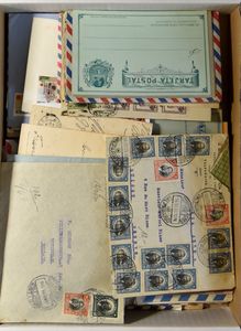 Chili en Uruguay : Interessante samenstelling w.o. oude briefkaarten en brieven jaren '30, m/ntz (155 stuks)