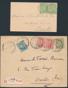 Study collection of cancellations, 65 covers, some nicer items, vf/f/to be checked