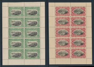 N° 64/67 in 10er Platten für A1 Heft, vf/f (OBP €145)