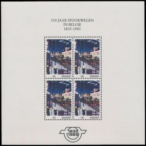 TR BL 1N/3F '150 Jaar spoorwegen in België' de 6 blokken- prachtig (OBP € 4.050)