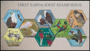 BIRDS Angola 'SAPOA- souvenir sheet 2004' rare (not issued) (Mi € 800)