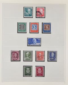 1949/1976 Collection in 2 Safe albums, early period mostly cancelled with better stamps, vf