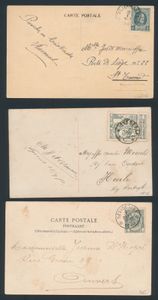 1890/1970 Relais-stempels, +/- 100 tal ZK, brieven, 84 verschillende stempels zoals Chevetogne, Cluysen, Maisières, Painevaux, Vliermael, enz., zm/m 