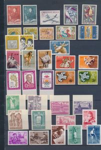 1959/1963 Accumulation, 13 sets **/*, vf (OBP €1,423)