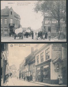 Hasselt, très belles vues de la ville ancienne (6 pièces)