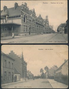 Essen, belle composition vue sur le village, tous anciens, pas de doubles, beaucoup de Hoelen (45 pièces)