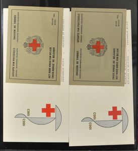 1922/1995, zeer mooie en gavrieerde verzameling, met 914A/B**, Boudewijn bril, plaatnrs., rolzegels, dienst, Houyoux *, Velghe, Elström, datumstroken, hoog nominaal, zeker bekijken, zm/m.