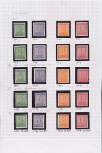 West Sachsen N° 116/65, nice collection mint, also letters, varieties, various stamps expertised, vf (Mi € ++4,900)