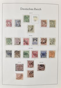 1872/1962 Collection in Leuchtturm clap-band, with some better stamps Reich, vf/f/to be checked