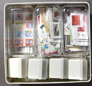 Remnants of various countries, including Belgium, in boxes and stockbooks, vf/f/to be checked