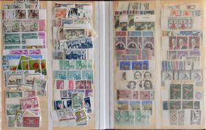 1964/200, met o.a. veldelen van 10, blokken van ..., (Frankeerwaarde +140.000 BF, € 160 + € 1.800 aan cijfers en ZW, + 700 zegels B en 200 zegels E en 70 zegels W), zm/ntz.