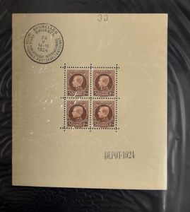 1924/1986, verzameling blokken in klasseur, w.o. BL 1*, 3*, 4 gest.+*, grote Orvalblokken met opdruk**, Erinnofilie, BL 26 **+ 0, BL 27/28 **+0, BF 31 **/0, nominaal, zm/m/ntz.