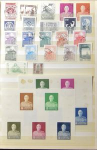 Part of world collection in stockbooks, including Taiwan, French territories (including Mauretania), vf/f/to be checked.