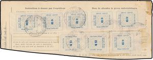 1966 Official postal parcels at 