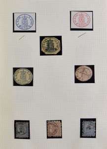 1860/1978 Verzameling in Universal album, waarbij beter klassiek, reeksen, poststukken, autopaketti, LP, zm/m/ntz