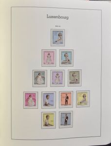 Liechtenstein, Luxemburg en Vaticaan, jaren '60-1994, verzameling in 3 Leuchtturm albums, zm