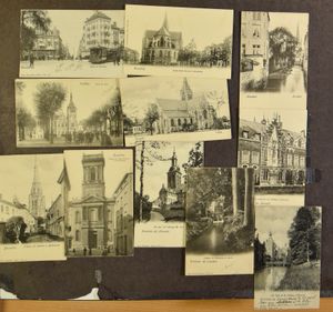 Nels kaarten, Brussel, Leuven, Nijvel en Vilvoorde, periode rond 1900 (11 stuks)