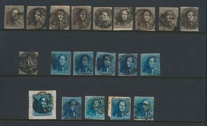 N° 1 (10x) en 2 (10x), gemengde kwaliteit, meerdere griffen aanwezig, m/ntz