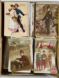 Diverse items, w.o. W.O. I, Highlanders, fantasie en 1/3 foto's (376 stuks)