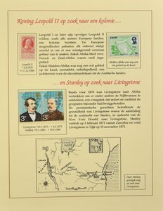 A little superb history of Belgian colonization, with illustrations of stamps and documents in a Lindner album, fine work and very interesting, absolutely to be checked, vf