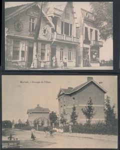 Mortsel, mooie samenstelling, w.o. straatzichten, station, enz. en Hotel Antverpia (32 stuks)