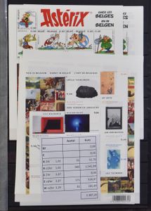1968/2016 Voorraad in 3 insteekboeken, incl. blokken en boekjes (BEF en € niet geteld), zm/m (Frankeerwaarde: €2.387)