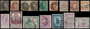 1849/1944 Verzameling Davo album, waarbij klassiek gestempeld, 37 gestempeld (plooi), 37A gestempeld (speldenprik), Brede baard *, Rode Kruis tot 