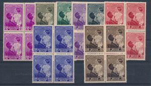 N° 447/54 Alle in blok van 8,  zm (OBP +€360)