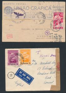 1853/1950 Verzameling op albumbladen met beter klassiek, tevens wat Portugees India en aantal brieven w.o. bestemming België en Luxemburg, zm/m/ntz