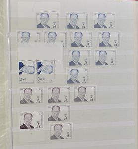 1970/2000 Type Boudewijn Velghe (ook drukdata), Albert en Cijfer op Heraldieke Leeuw, vele hogere waardes, ideaal om nog te frankeren, zm (Frankeerwaarde: +€1.200)