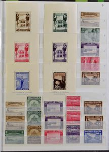 1936/1939 Verzameling Burgeroorlog in insteekboek, zm/m/ntz