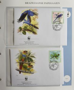 In 3 WWF albums met cassette + 1 insteekboek met diverse onderwerpen, zm/m