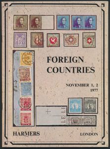 Veilingcatalogus, Foreign countries; H.R. Harmer; 1977; gedrukt; geniet; Engels; zachte kaft; in redelijke staat
