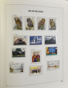 1950/1999 Verzameling in 2 Davo albums, jaren '50 onvolledig, zm/m