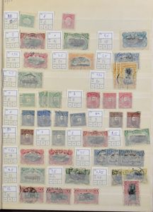 1886/1955 Accumulation in stockbook, have a look at cancellations, vf/f/to be checked