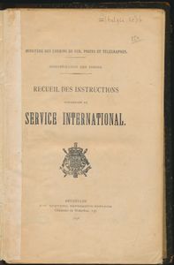 Recueil des instructions concernant le service international; Administration des Postes; 1898; gedruckt; gebunden/geklebt; Französisch; 236 Seiten; Hardcover; in recht gutem Zustand