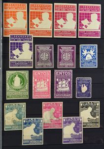 Cinderella, prachtige verzameling vignetten, sluitzegels, visaktezegels, wat belastingzegels in 2 insteekboeken, vele honderden w.o. zeldzamere in mooie kwaliteit, zm