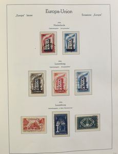 1956/1976 Verzameling CEPT + Scandinavische uitgaves in Leuchtturm, overwegend postfris, 1956 en 1957 gestempeld, Andorra 1972 **, zm