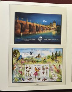 Diverse items, op albumbladen, in boeken, etc., w.o. Oud Joegoslavië, modern Slowakije en Tsjechië, Baltische Staten (8 boeken en fardes), zm/m/ntz