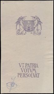 STES 4355 Proef, violet (goedgekeurde kleur, schaduw niet goedgekeurd), op crème papier, met droogstempel en paraaf, index 4,  zm